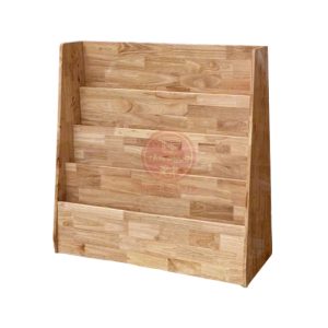 Giá sách thư viện gỗ mầm non mẫu 1 NT4-001