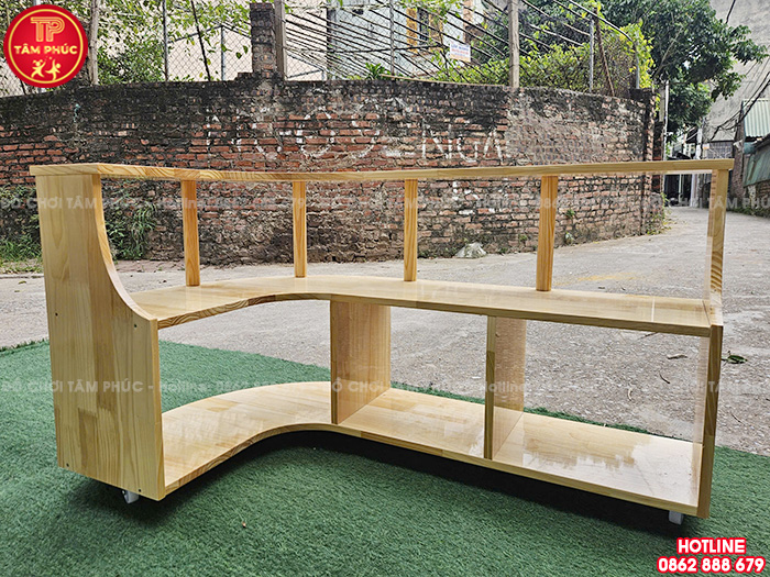 Kệ gỗ quầy bán hàng cho bé mầm non NT4-008