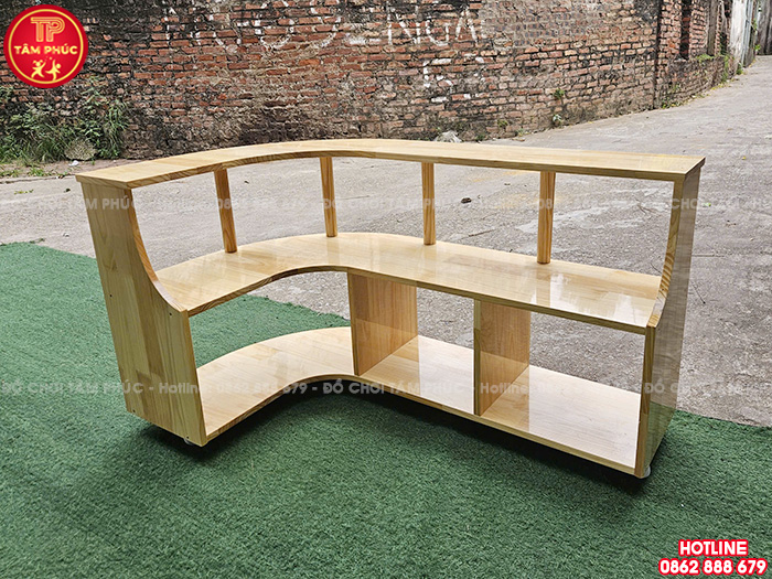Kệ gỗ quầy bán hàng cho bé mầm non NT4-008