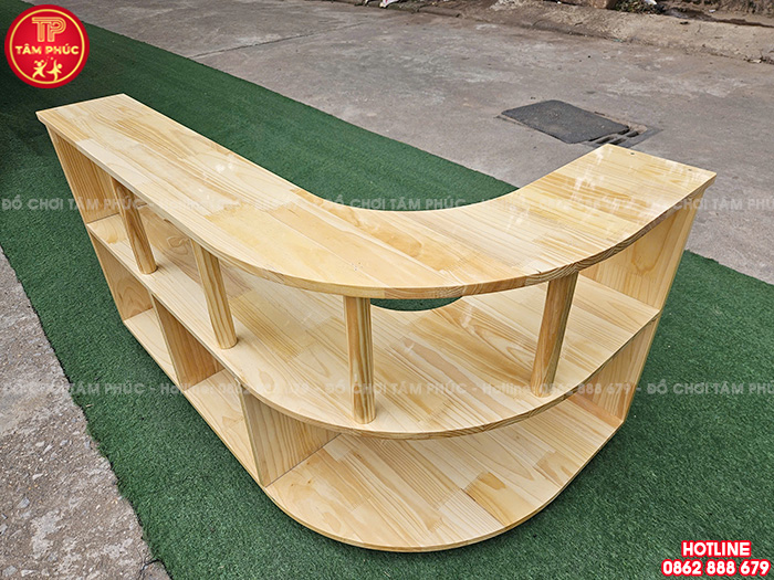 Kệ gỗ quầy bán hàng cho bé mầm non NT4-008