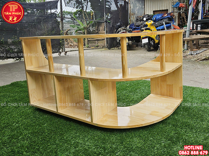 Kệ gỗ quầy bán hàng cho bé mầm non NT4-008
