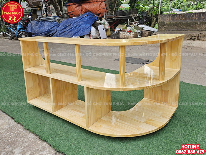 Kệ gỗ quầy bán hàng cho bé mầm non NT4-008