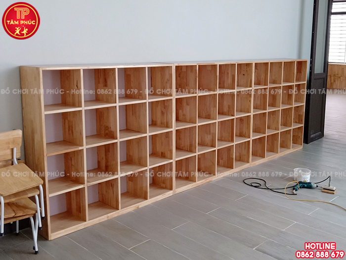 Tủ balo không cánh cho trường mầm non NT4-012