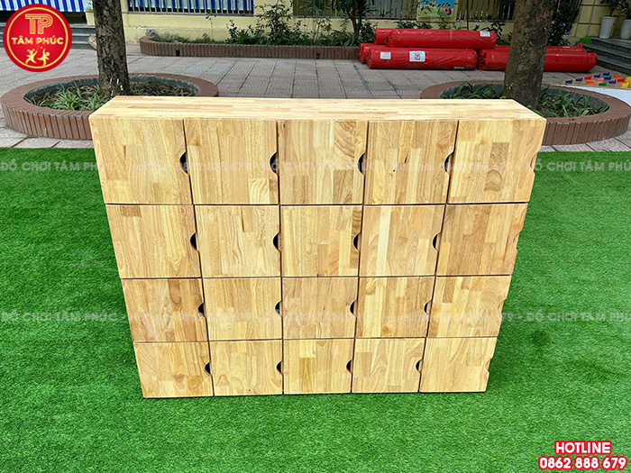 Tủ balo mầm non 12 ô, 15 ô, 16 ô, 18 ô, 20 ô, 21 ô, 24 ô NT4-013