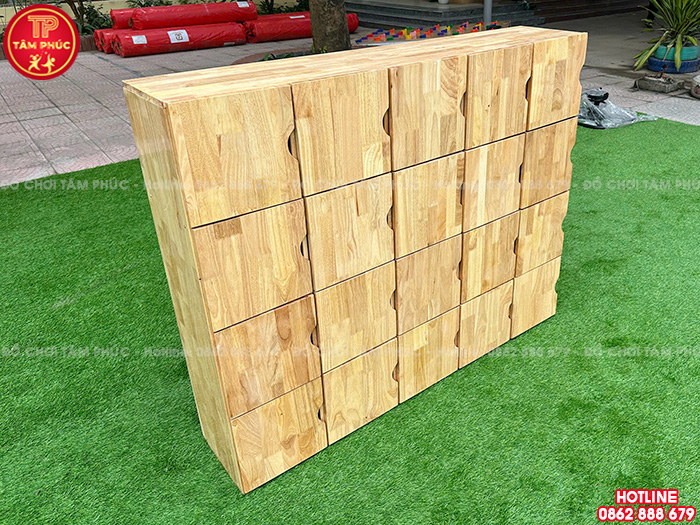 Tủ balo mầm non 12 ô, 15 ô, 16 ô, 18 ô, 20 ô, 21 ô, 24 ô NT4-013