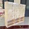 Tủ ba lô gỗ kèm ngăn để giày dép (12 ô, 15 ô, 16 ô, 18 ô, 20 ô) NT4-014