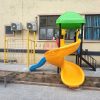 Nhà chòi cầu trượt ngoài trời kèm xà đu, vách dây TP1-054