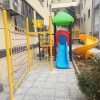 Nhà chòi cầu trượt ngoài trời kèm xà đu, vách dây TP1-054
