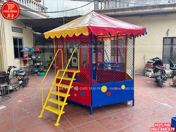 Nhà bóng ngoài trời mái bạt cho bé TP10-001