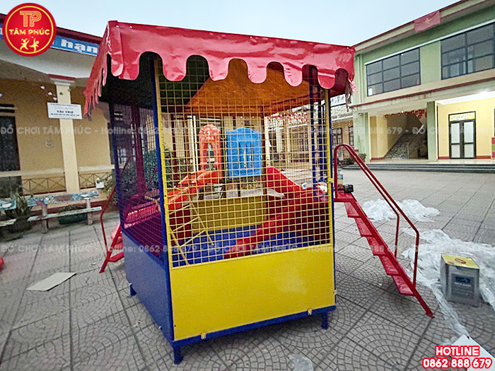 Nhà bóng ngoài trời mái bạt cho bé TP10-001