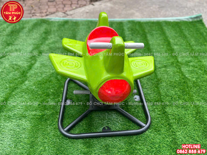 Thú nhún lò xo ngoài trời máy bay nhựa Composite TP2-001