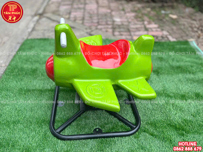 Thú nhún lò xo ngoài trời máy bay nhựa Composite TP2-001