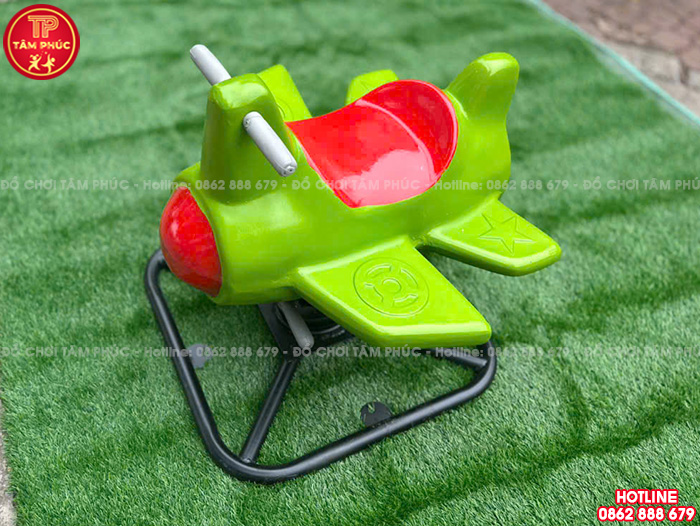 Thú nhún lò xo ngoài trời máy bay nhựa Composite TP2-001