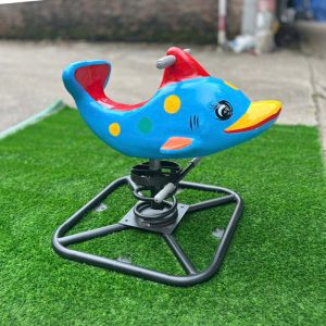 Thú nhún lò xo ngoài trời con cá heo Composite TP2-002