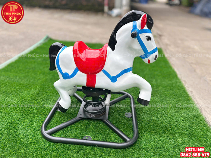 Thú nhún lò xo ngoài trời con ngựa Composite TP2-005