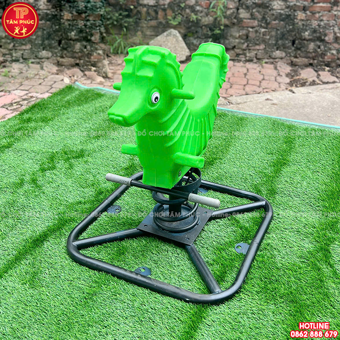 Thú nhún lò xo ngoài trời con Cá Ngựa nhựa NK TP2-009