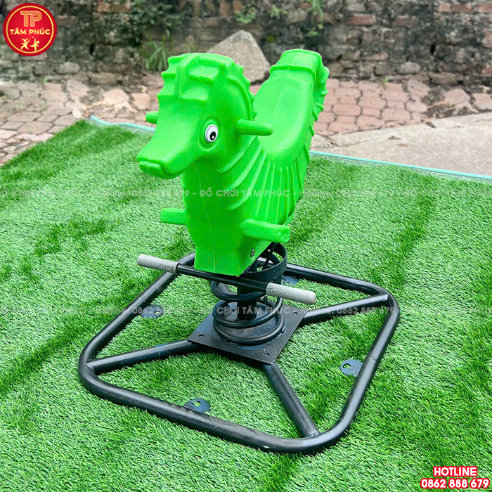 Thú nhún lò xo ngoài trời con Cá Ngựa nhựa NK TP2-009