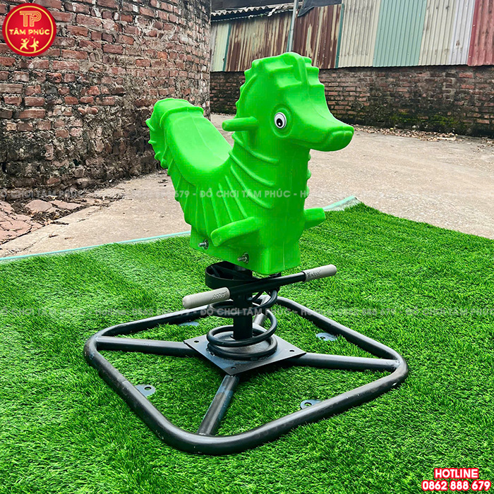 Thú nhún lò xo ngoài trời con Cá Ngựa nhựa NK TP2-009