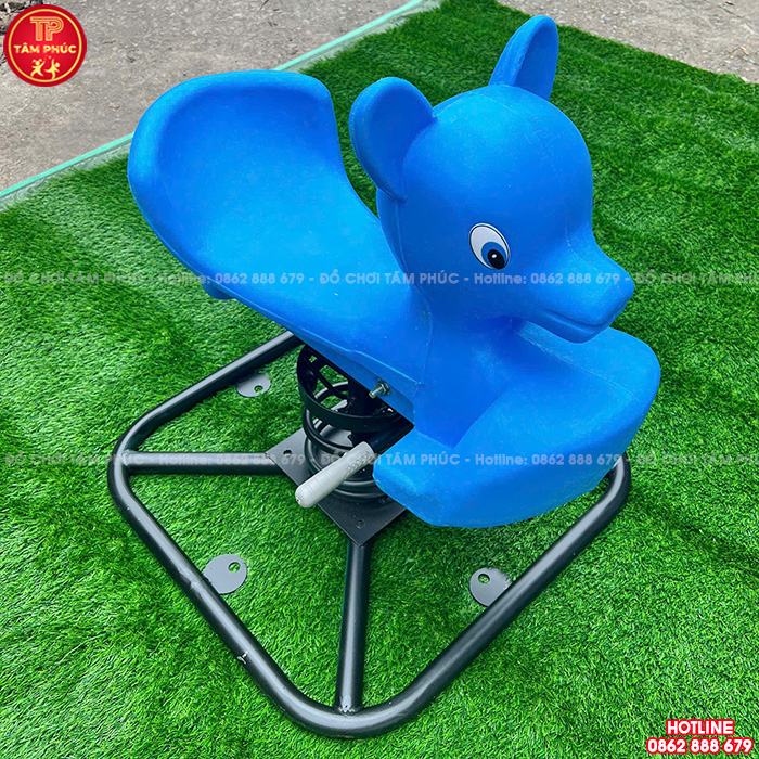 Thú nhún lò xo ngoài trời con Hải Cẩu nhựa NK TP2-014