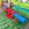 Bập bênh lò xo 6 chỗ ngồi ngoài trời cho bé TP3-004