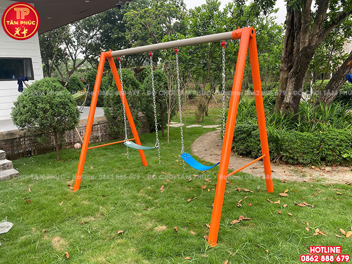 Xích đu cho bé ngoài trời 2 ghế ngồi TP4-006