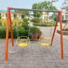 Xích đu cho bé mầm non ngoài trời 2 ghế nôi TP4-006