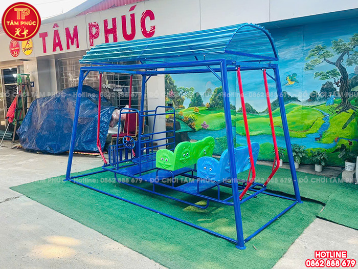 Xích đu mầm non ngoài trời hình ô tô TP4-029