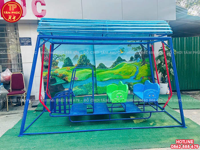 Xích đu mầm non ngoài trời hình ô tô TP4-029