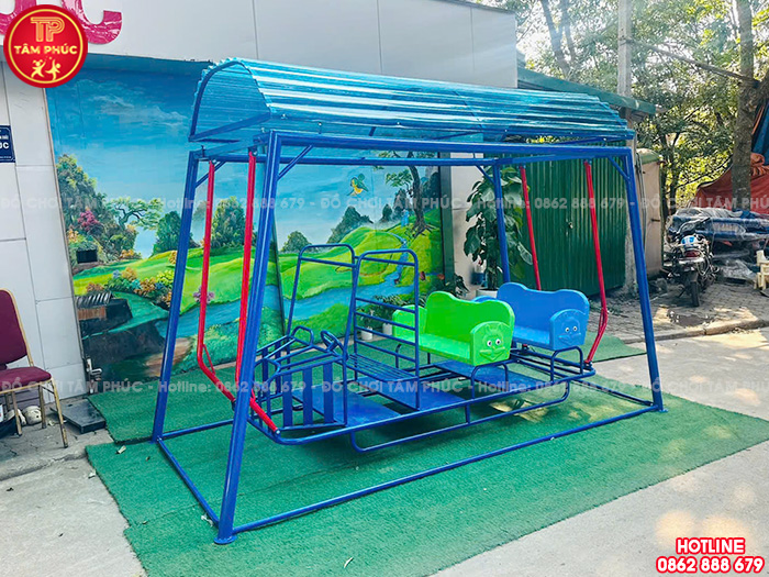 Xích đu mầm non ngoài trời hình ô tô TP4-029