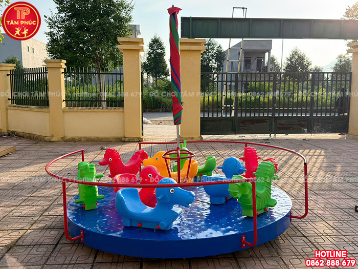 Mâm quay cho bé mầm non 9 con giống nhựa nhập khẩu TP6-002