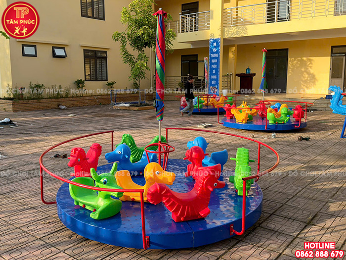 Mâm quay cho bé mầm non 9 con giống nhựa nhập khẩu TP6-002