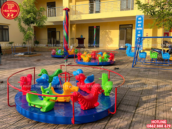 Mâm quay cho bé mầm non 9 con giống nhựa nhập khẩu TP6-002