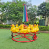 Đu quay đạp chân cho bé 9 con ngựa nhựa NK TP6-008