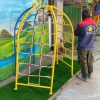 Thang leo cho bé 3 cạnh cong ngoài trời TP7-006
