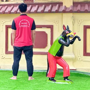 Tượng con chó Sói vườn cổ tích trường mầm non TP8-006