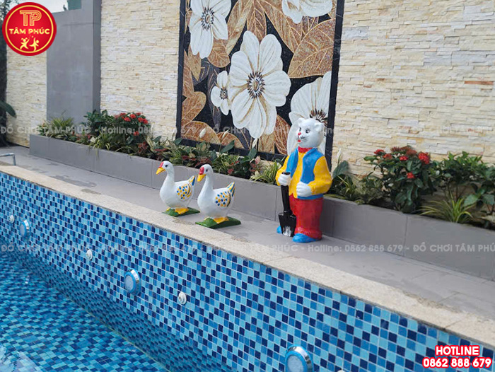 Tượng bác Gấu vườn cổ tích cho bé TP8-010