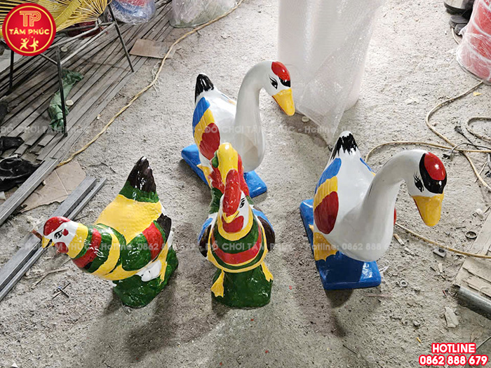 Tượng con Vịt vườn cổ tích mầm non TP8-017