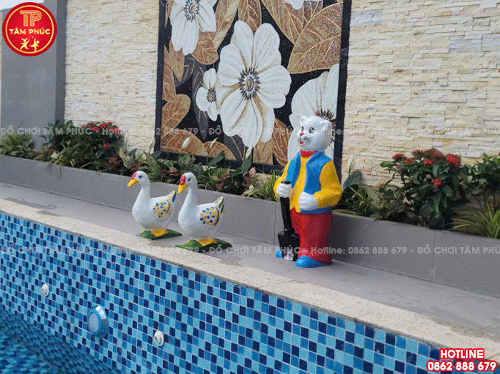 Tượng Vịt trống, Vịt mái vườn cổ tích mầm non TP8-017
