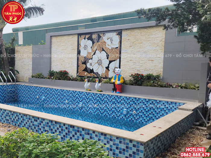 Tượng Vịt trống, Vịt mái vườn cổ tích mầm non TP8-017