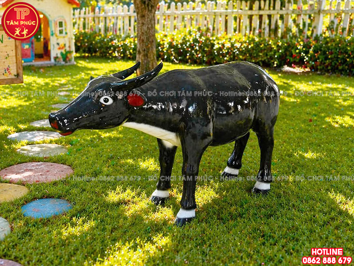 Tượng con Trâu vườn cổ tích cho bé TP8-021