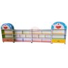 Kệ để đồ chơi mầm non gỗ MDF hình Doremon 4 khối NT3-070