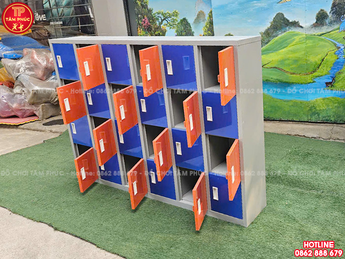Tủ đựng đồ cá nhân bằng sắt 15, 18, 20 ô NT5-001