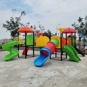 Cầu trượt liên hoàn ngoài trời 3 khối cao cấp TP1-102