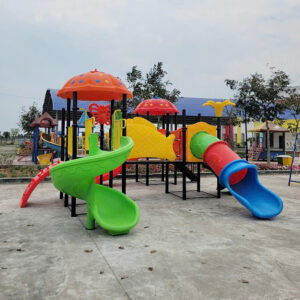Cầu trượt liên hoàn ngoài trời 3 khối cao cấp TP1-102