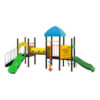 Bộ liên hoàn cầu trượt ngoài trời 3 khối ống chui TP1-095