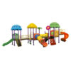 Cầu trượt liên hoàn 4 khối ống chui ngoài trời TP1-107