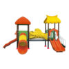 Cầu trượt liên hoàn ngoài trời 2 khối con Cá Vàng TP1-055
