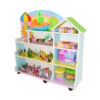 Kệ để đồ chơi gỗ MDF 4 tầng cầu vồng cho bé NT3-029