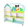 Kệ để đồ chơi mầm non gỗ MDF 4 tầng chuột Mickey NT3-031
