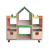 Kệ để đồ gỗ MDF có bánh xe cho bé mầm non NT3-038